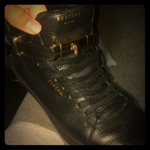 BUSCEMI MID TOPS (Blk & Gld)